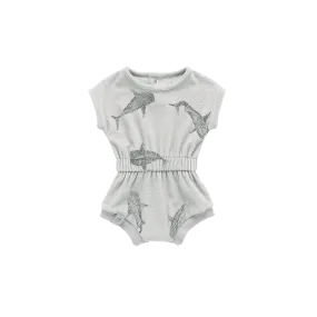 Baby Terry Romper | Heather Grey