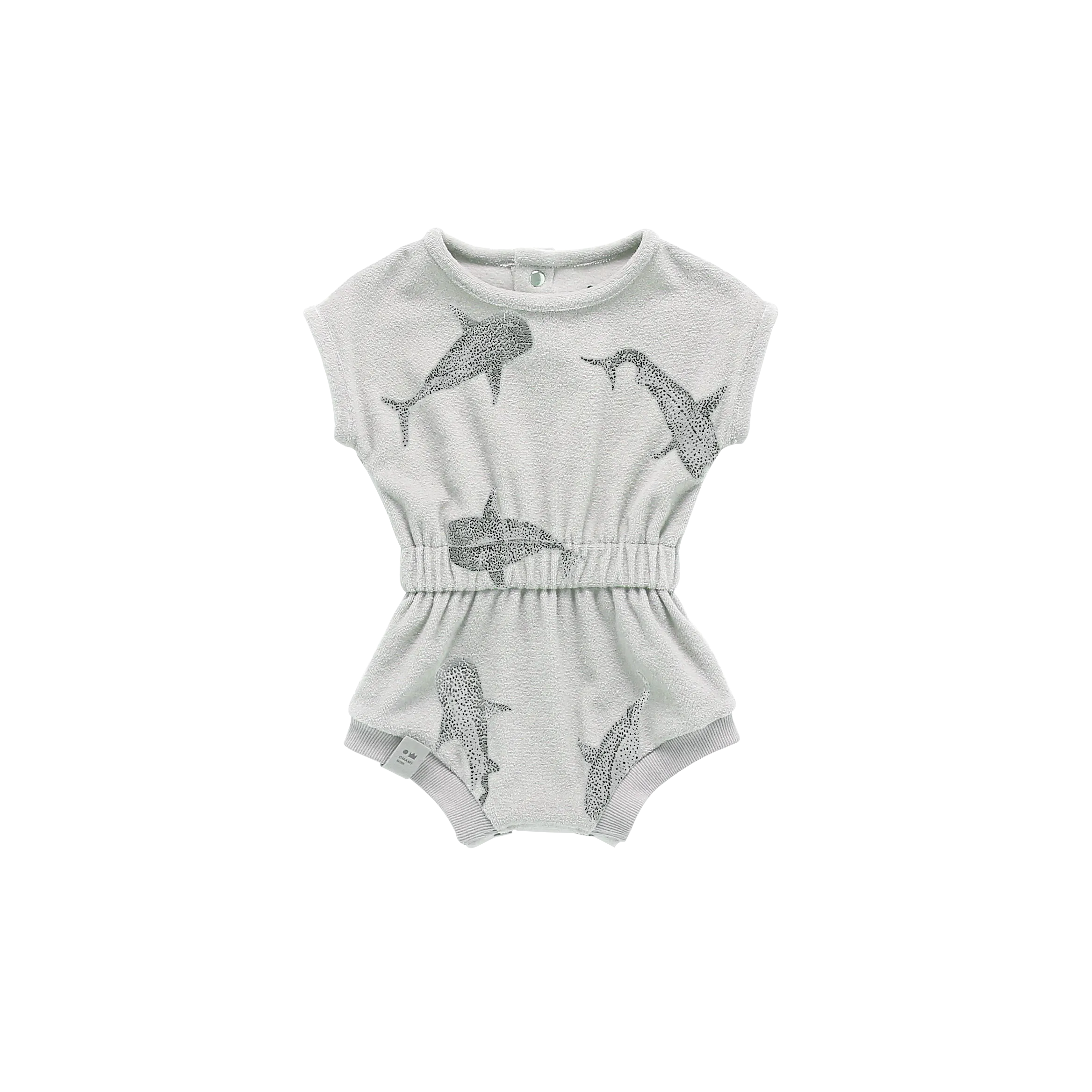Baby Terry Romper | Heather Grey