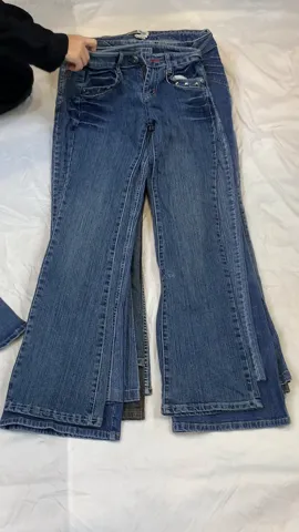 Boho Bloom: Y2K Embroidery Flare Jeans (GRV-10-253)