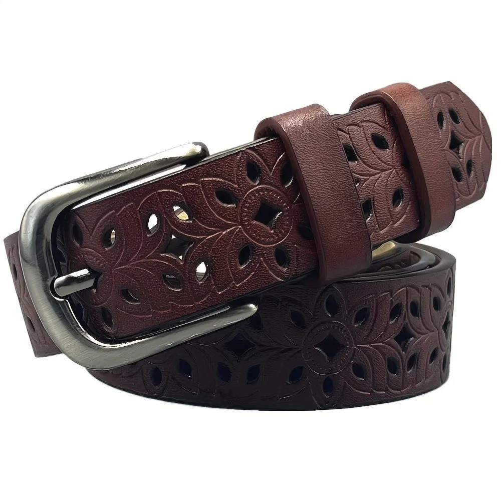Boho Hollow Out Floral Belt for Womens Jeans
