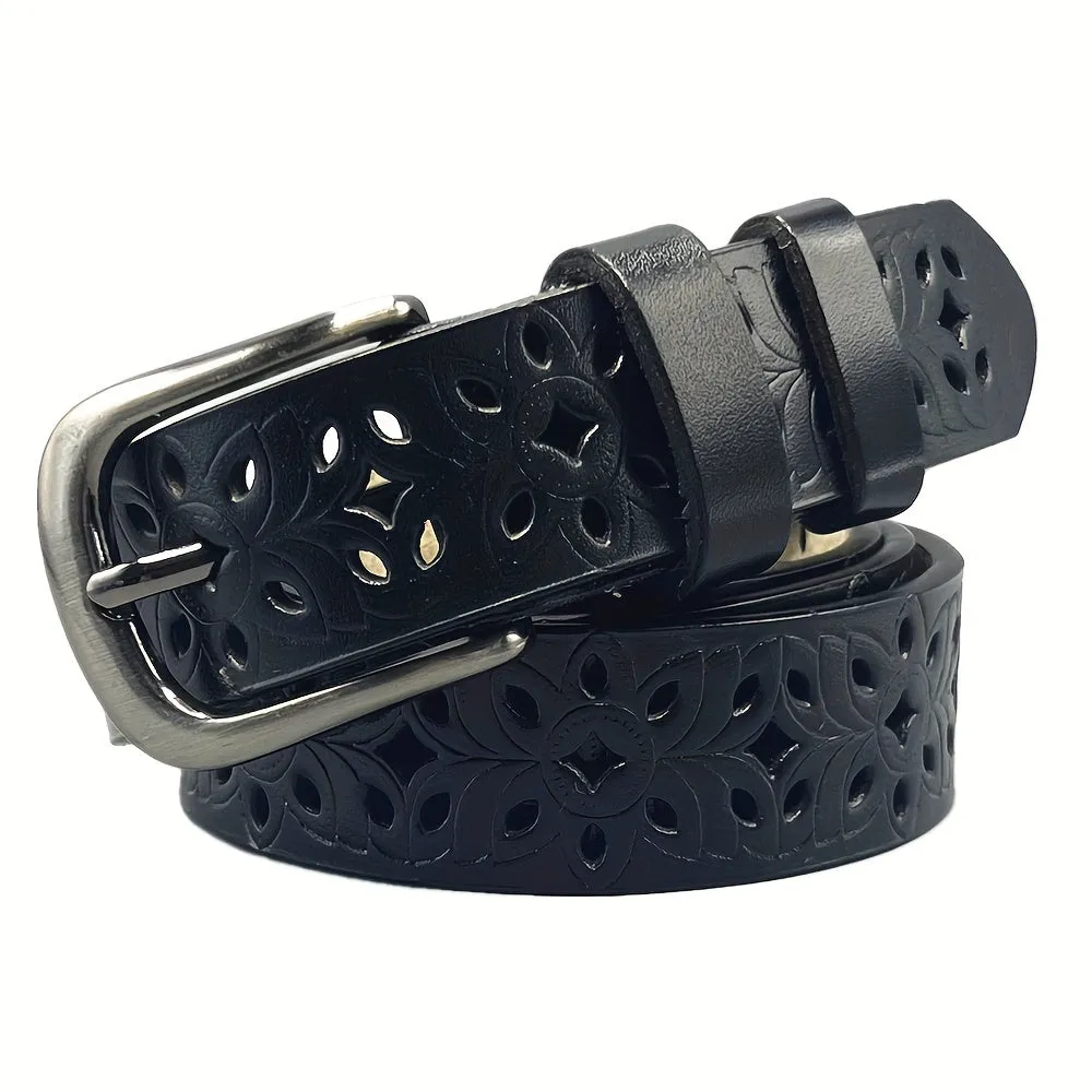 Boho Hollow Out Floral Belt for Womens Jeans