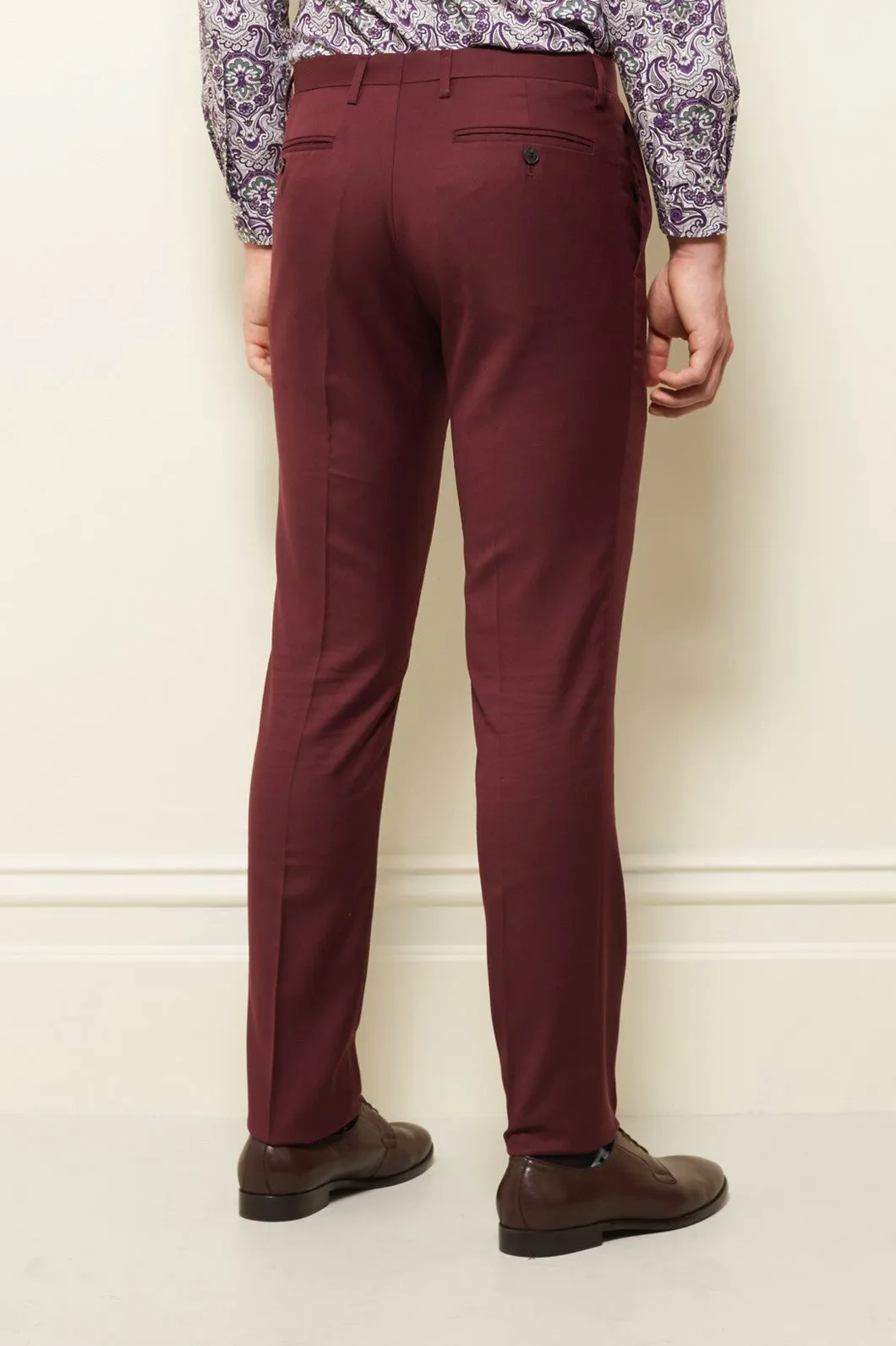 Burgundy Mod Pant