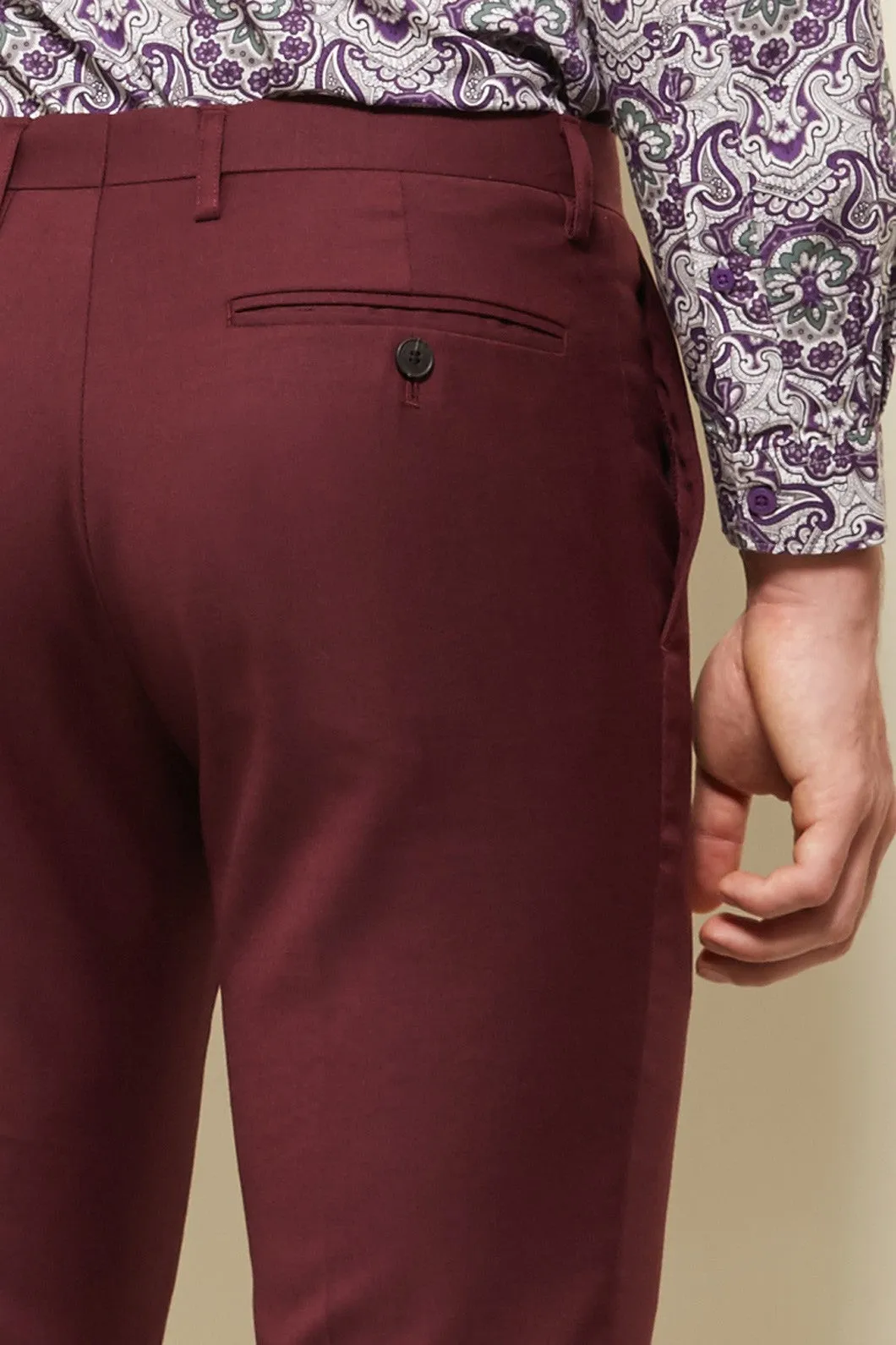 Burgundy Mod Pant