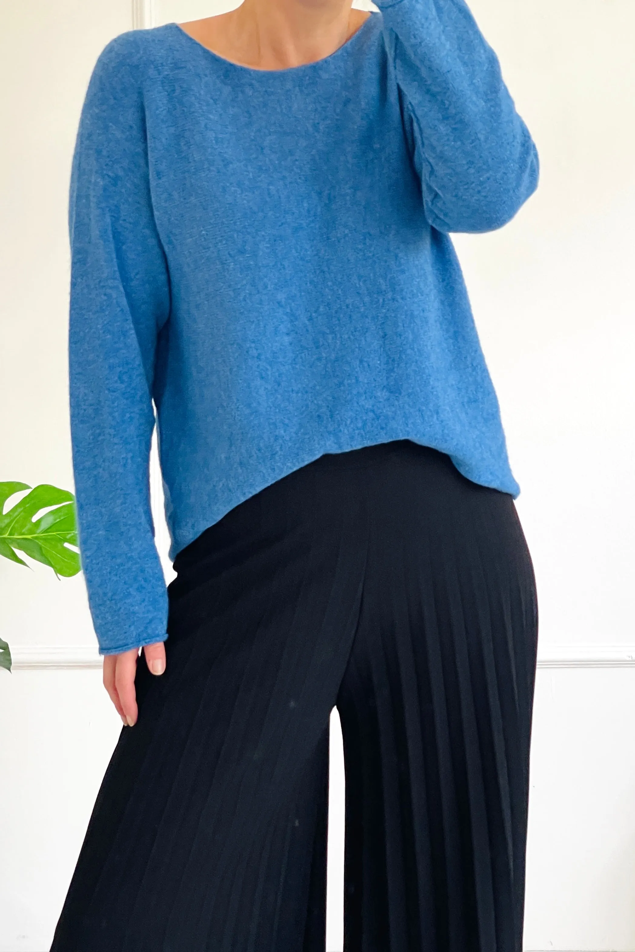Cici Classic Soft Knit Jumper | Blue