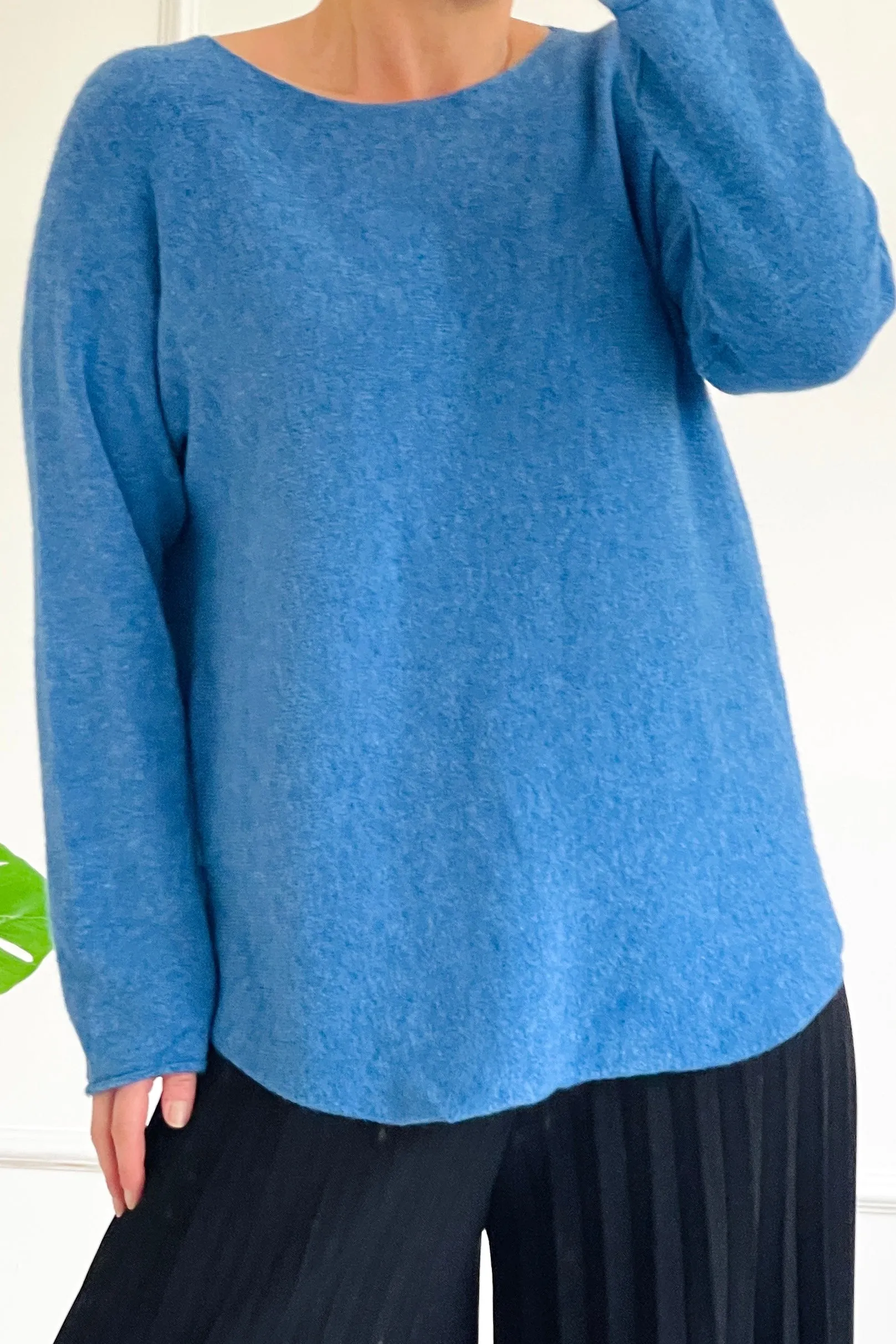 Cici Classic Soft Knit Jumper | Blue