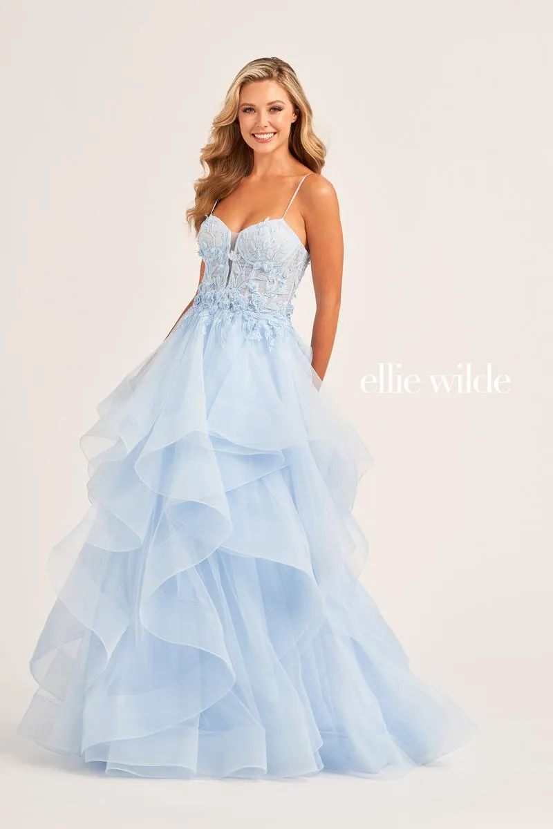 Ellie Wilde Corset Ball Gown Dress EW35070
