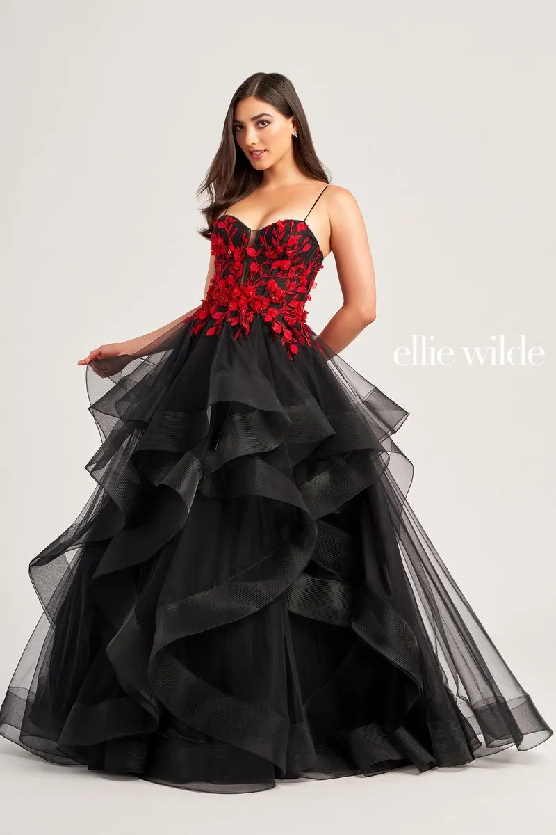 Ellie Wilde Corset Ball Gown Dress EW35070