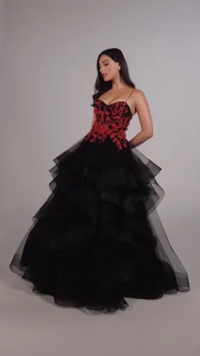 Ellie Wilde Corset Ball Gown Dress EW35070