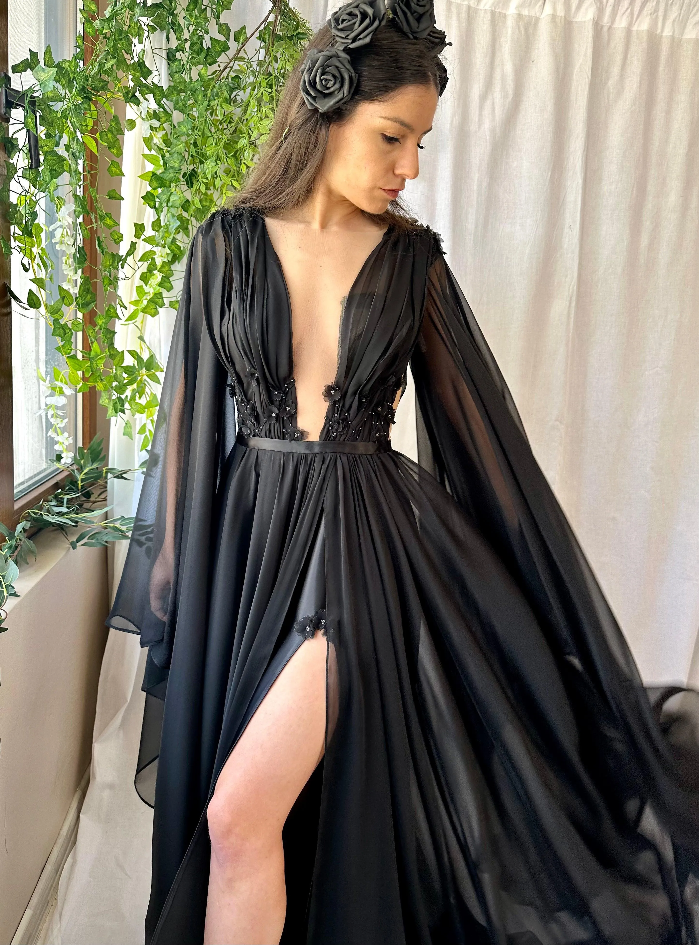 Fairy Witchy Gown with Long sleeves