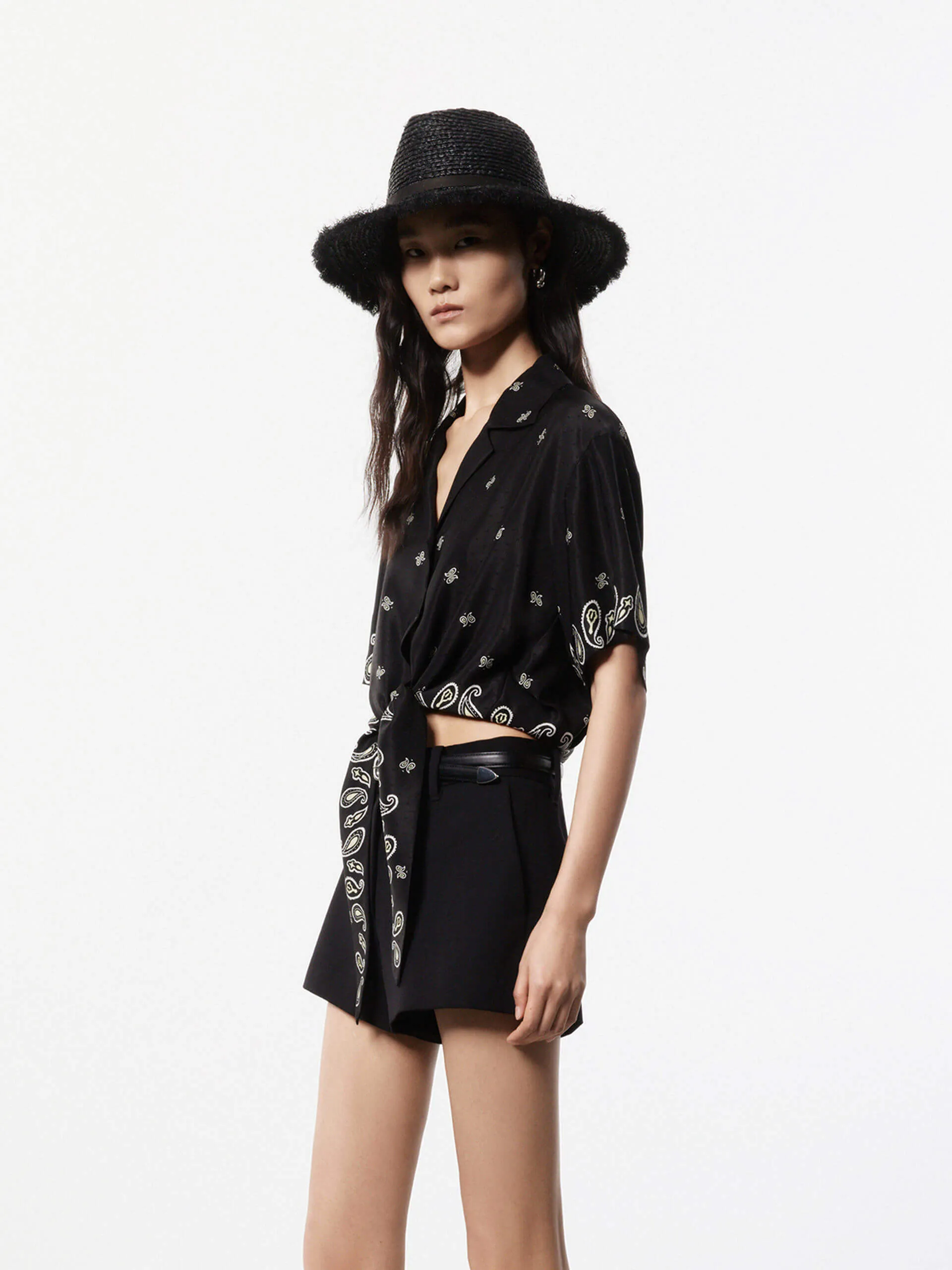 Front Tie Cropped Top