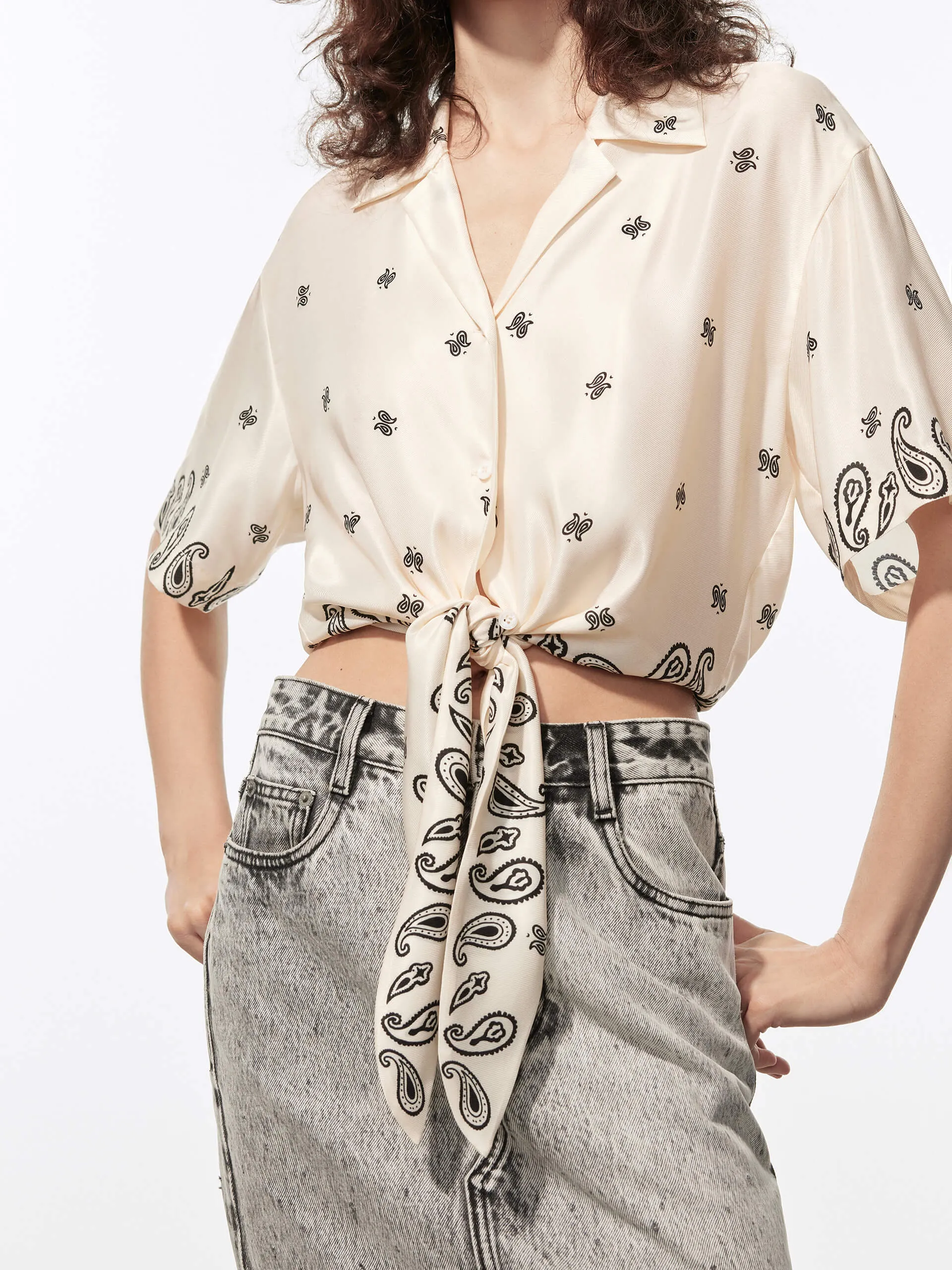 Front Tie Cropped Top