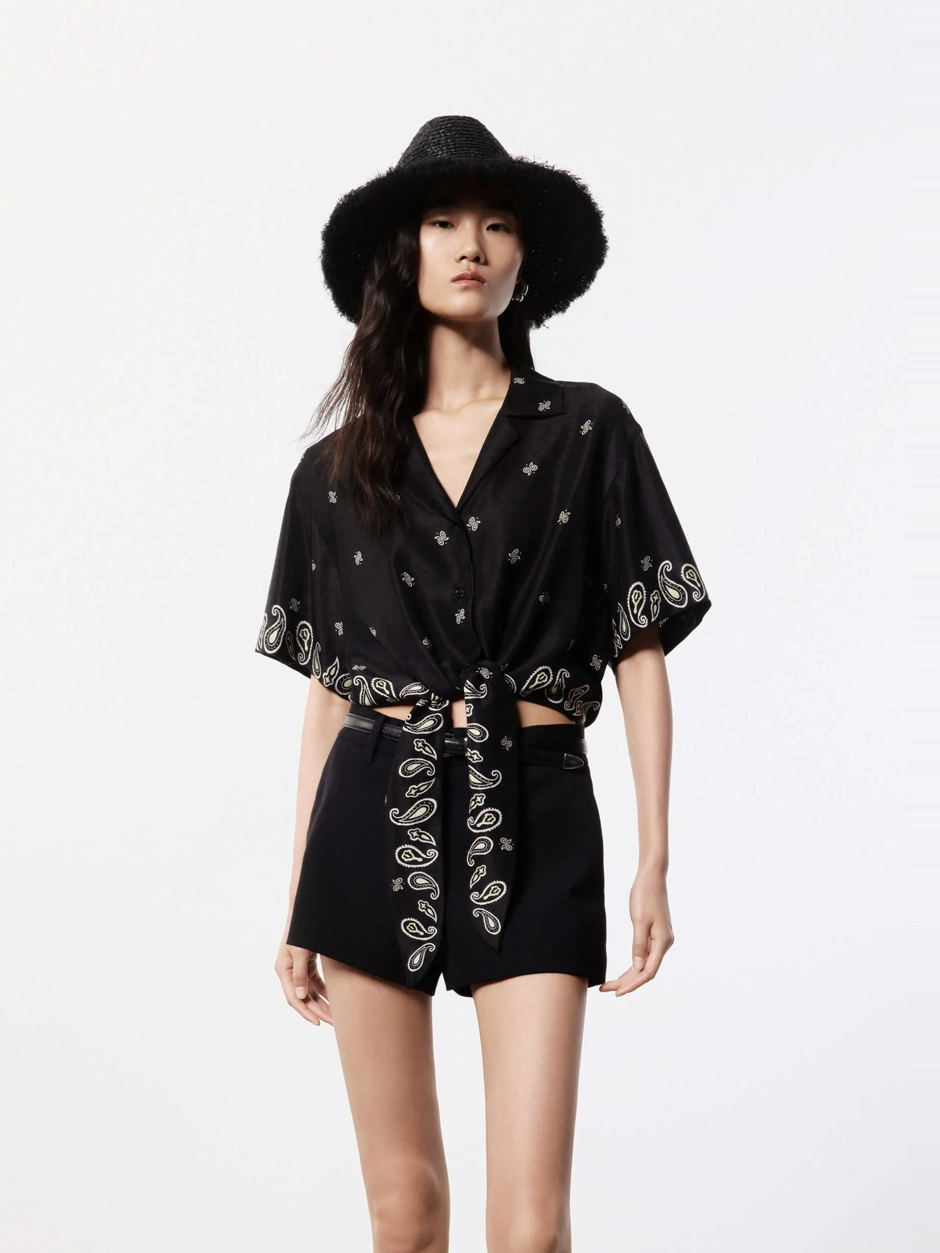 Front Tie Cropped Top