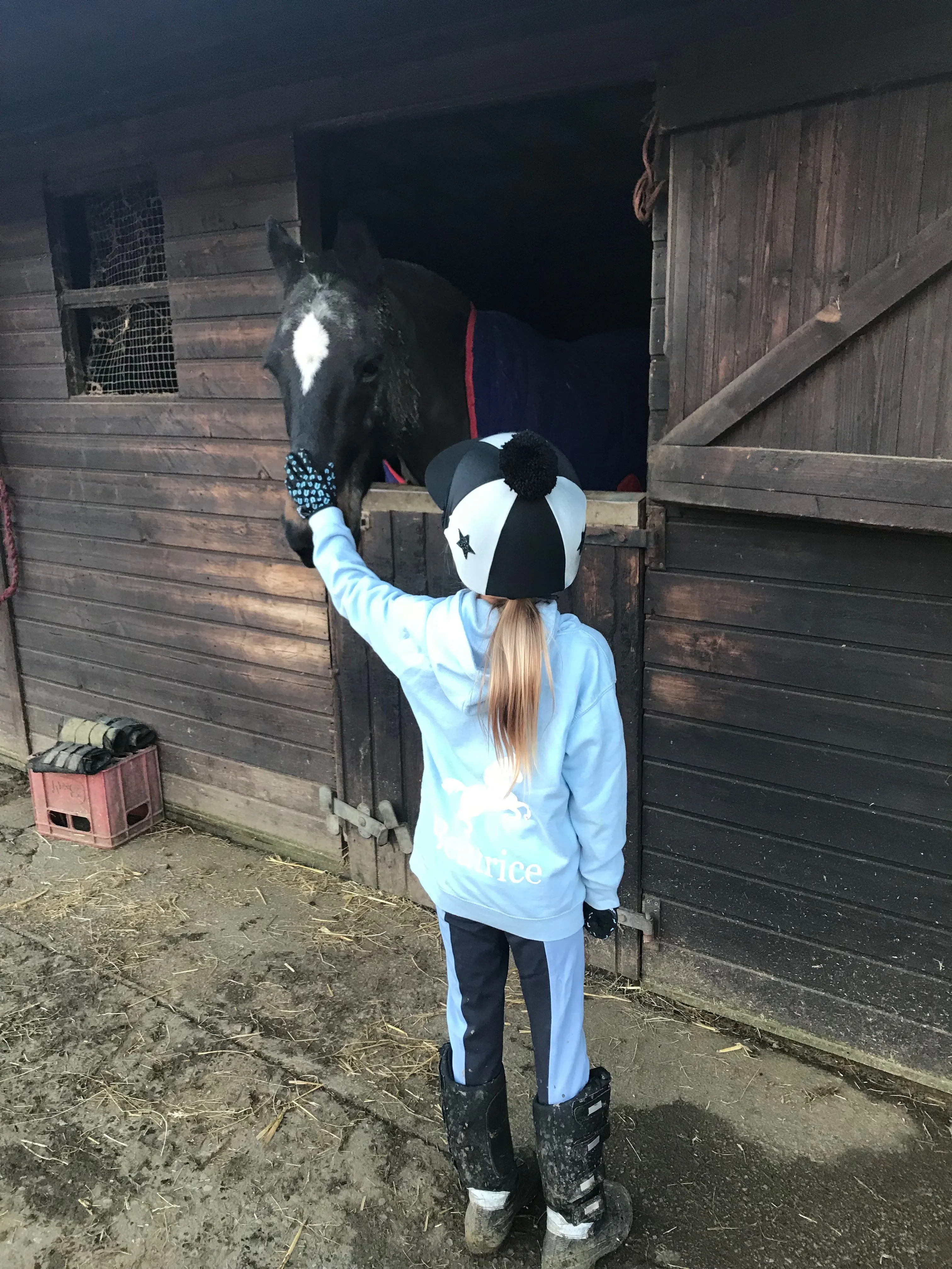 Girls' Horse Riding Personalised Hoodie  (7 colours)