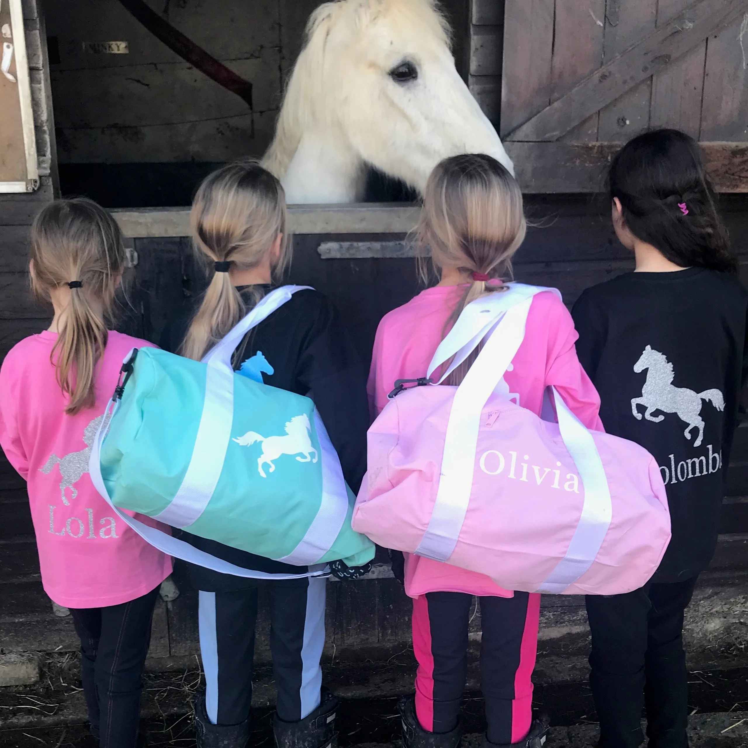 Girls' Horse Riding Personalised Hoodie  (7 colours)