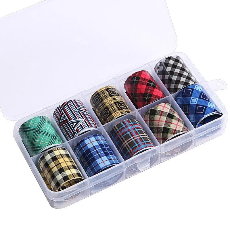Holographic Multi-Pattern Nail Art Foil Sticker Decoration Set