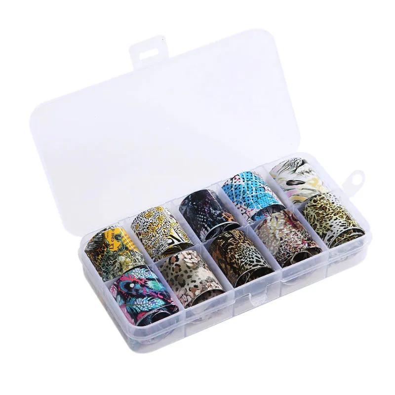 Holographic Multi-Pattern Nail Art Foil Sticker Decoration Set