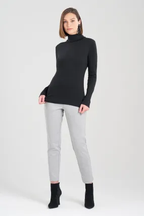 Layering Jersey Turtleneck Top