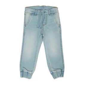 Light Wash Stretch Denim Relaxed Jeans