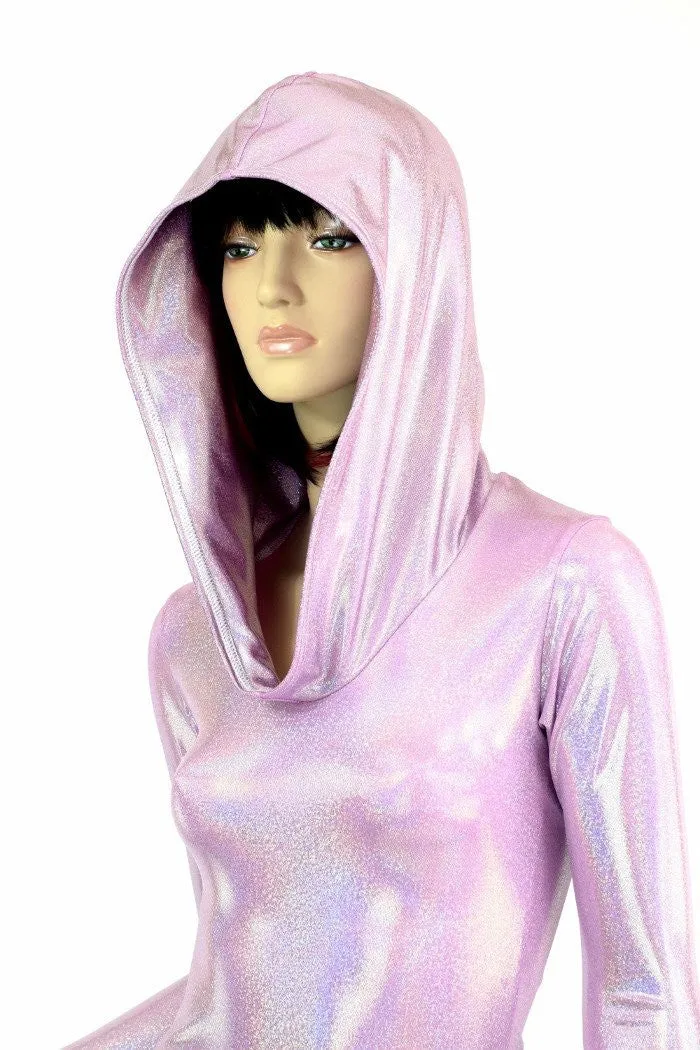 Lilac Long Sleeve Hoodie Romper