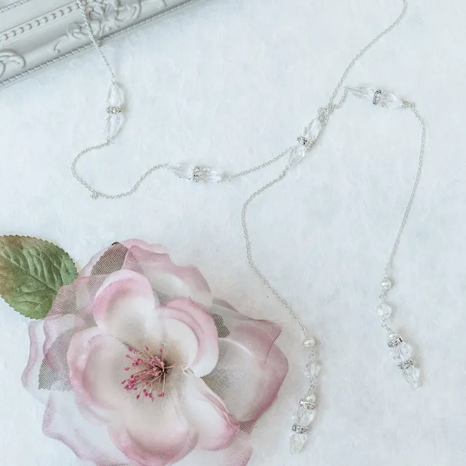Margot Crystal Bridal Back Necklace