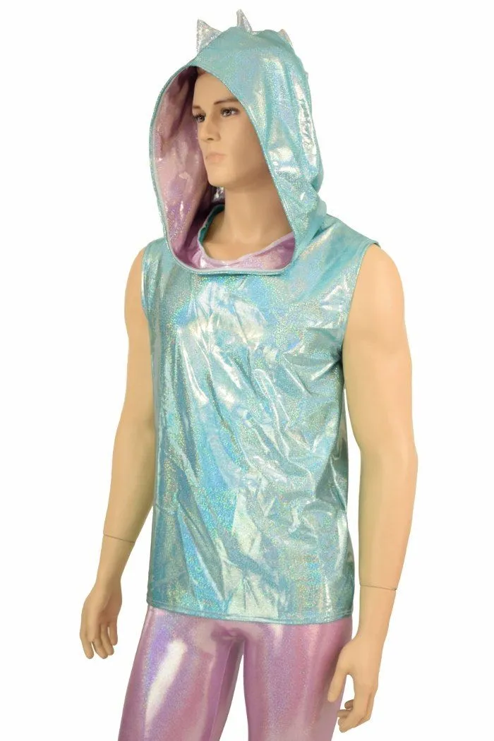 Mens Seafoam & Lilac Dragon Hoodie