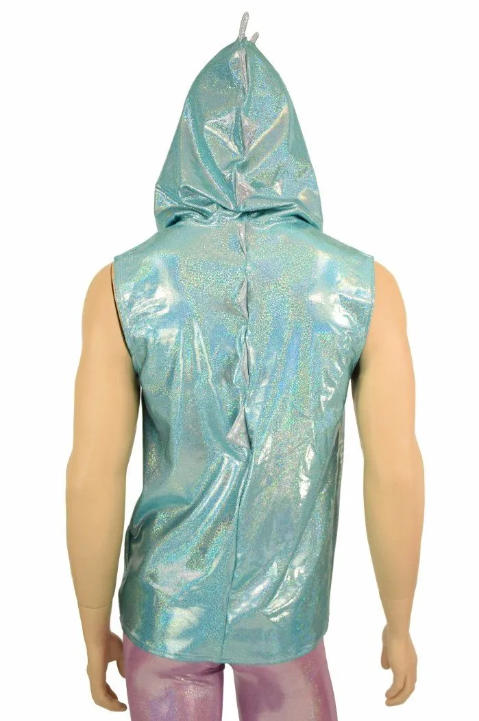 Mens Seafoam & Lilac Dragon Hoodie