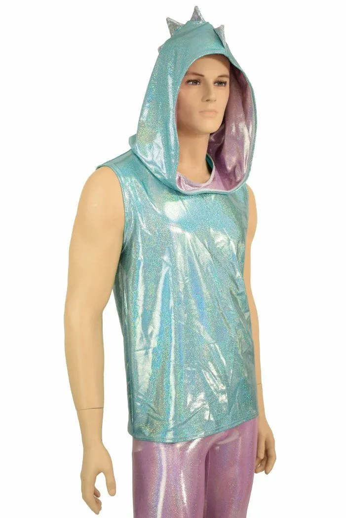 Mens Seafoam & Lilac Dragon Hoodie