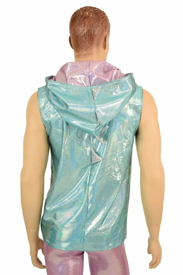 Mens Seafoam & Lilac Dragon Hoodie