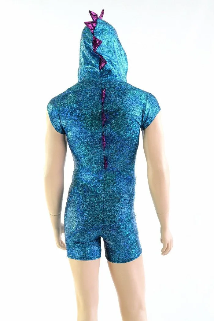 Mens Turquoise Dragon Romper