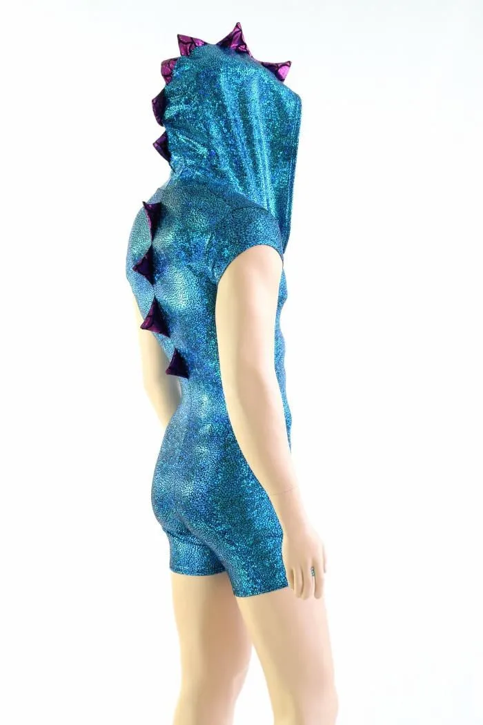 Mens Turquoise Dragon Romper