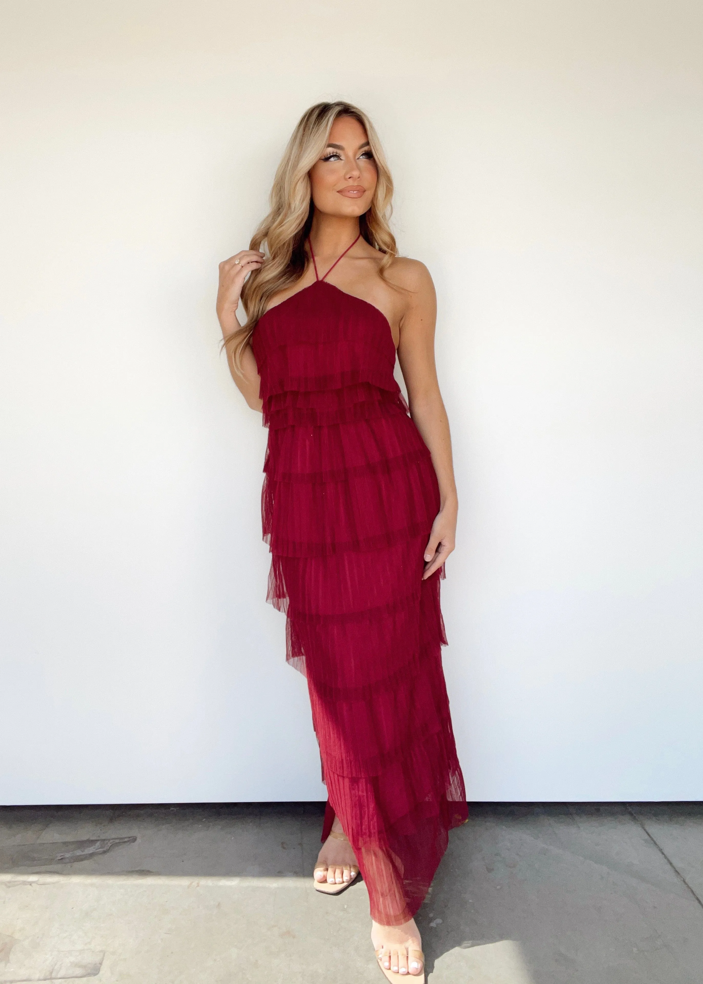 Merlot Melody Maxi Dress