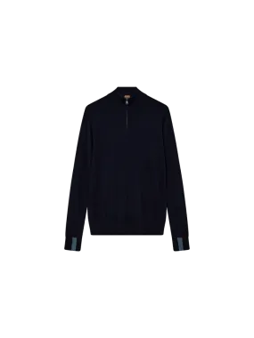 MMGAdam Soft Zip Turtle Neck Knit Navy