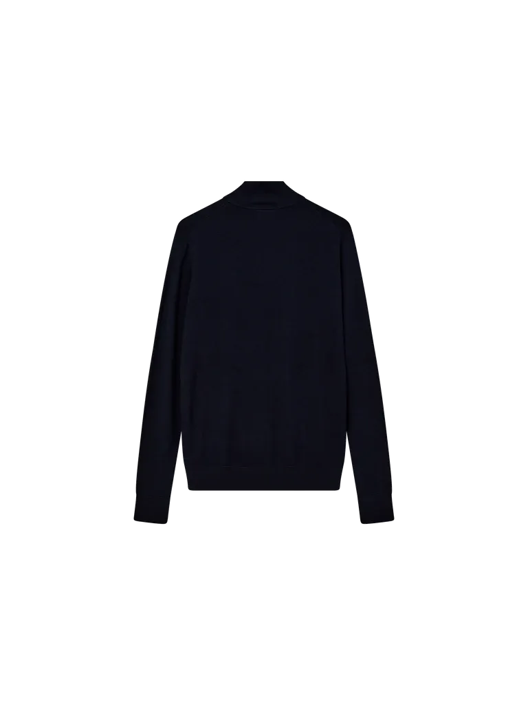 MMGAdam Soft Zip Turtle Neck Knit Navy