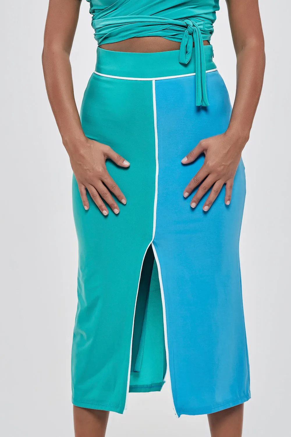 No.1  Touchline Tango Double Slit Frontline Skirt / DIVIDED Series