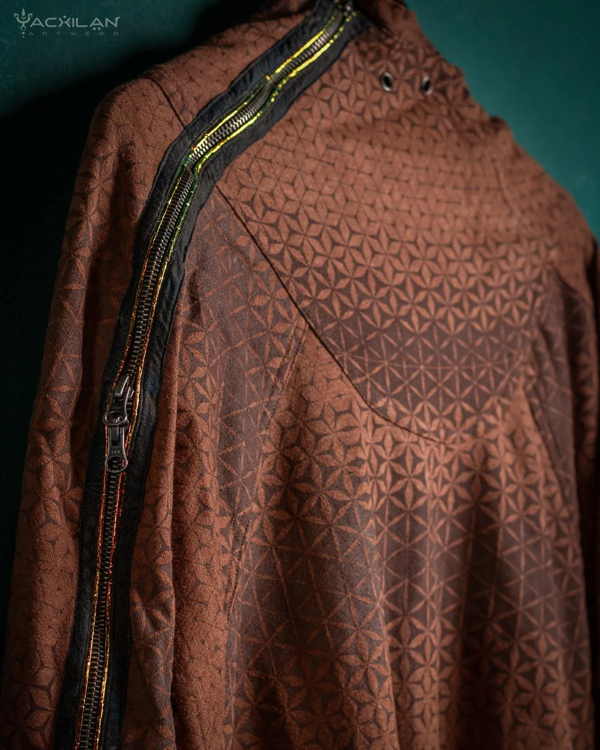 Oversized Hoodie Men /  Hemp Teri Veg Dye Print - Earth SANDSOTIME
