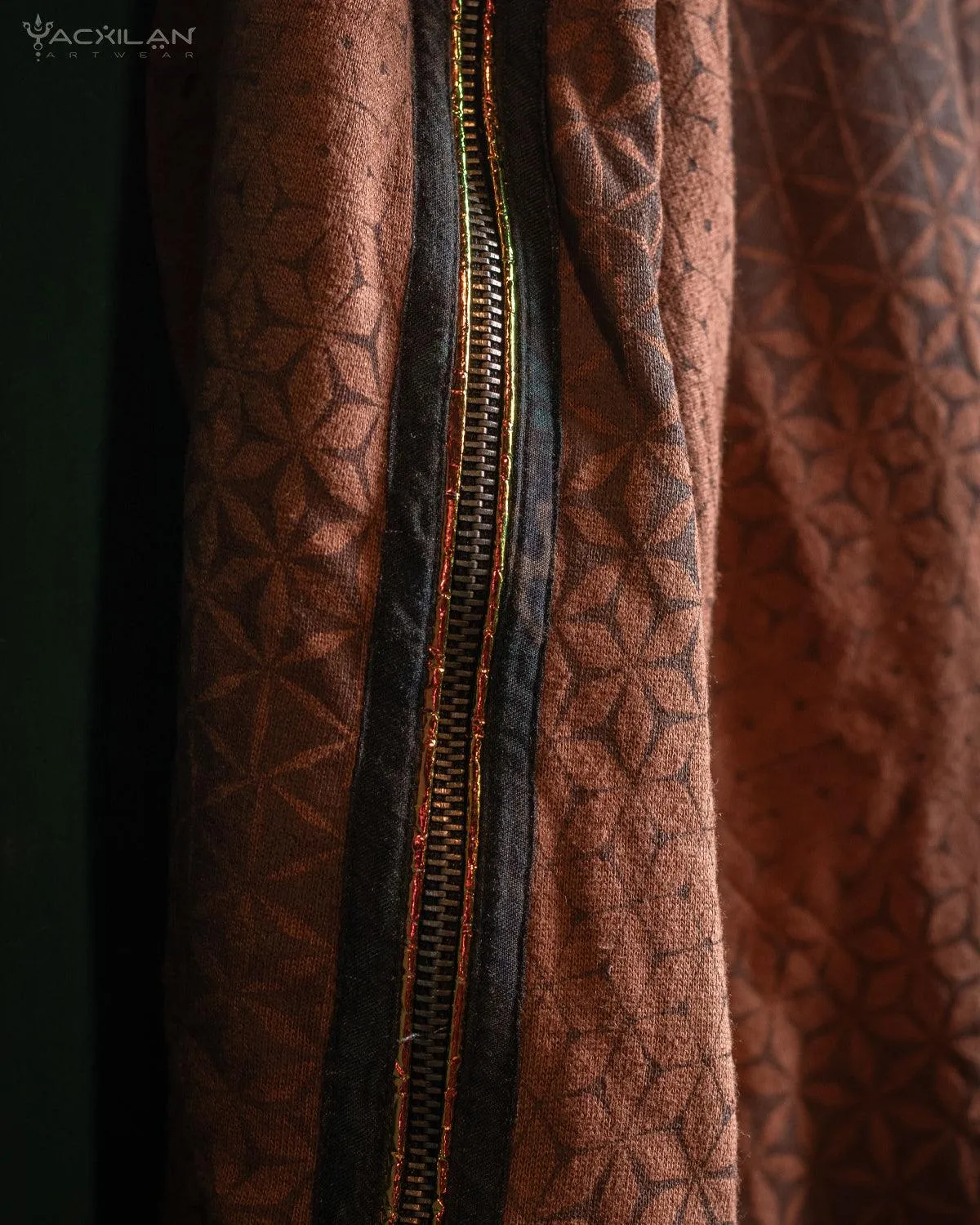 Oversized Hoodie Men /  Hemp Teri Veg Dye Print - Earth SANDSOTIME