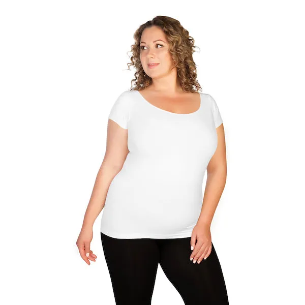 Plus Cap Sleeve Tee