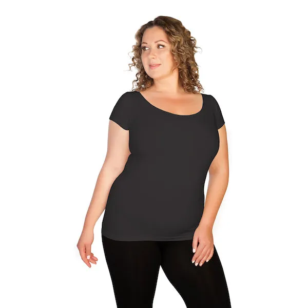 Plus Cap Sleeve Tee