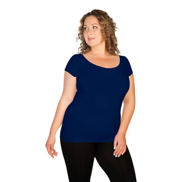 Plus Cap Sleeve Tee