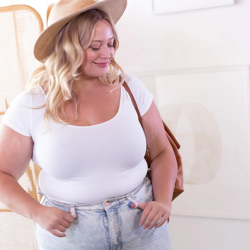 Plus Cap Sleeve Tee