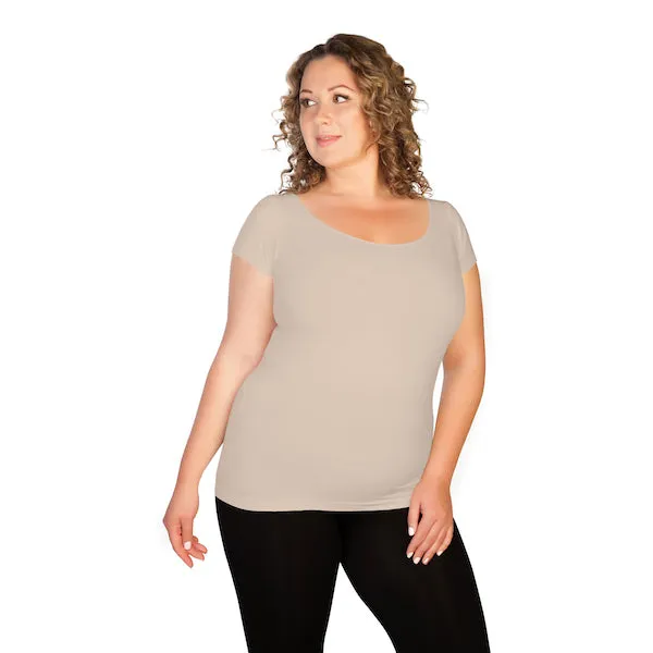 Plus Cap Sleeve Tee