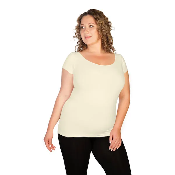 Plus Cap Sleeve Tee