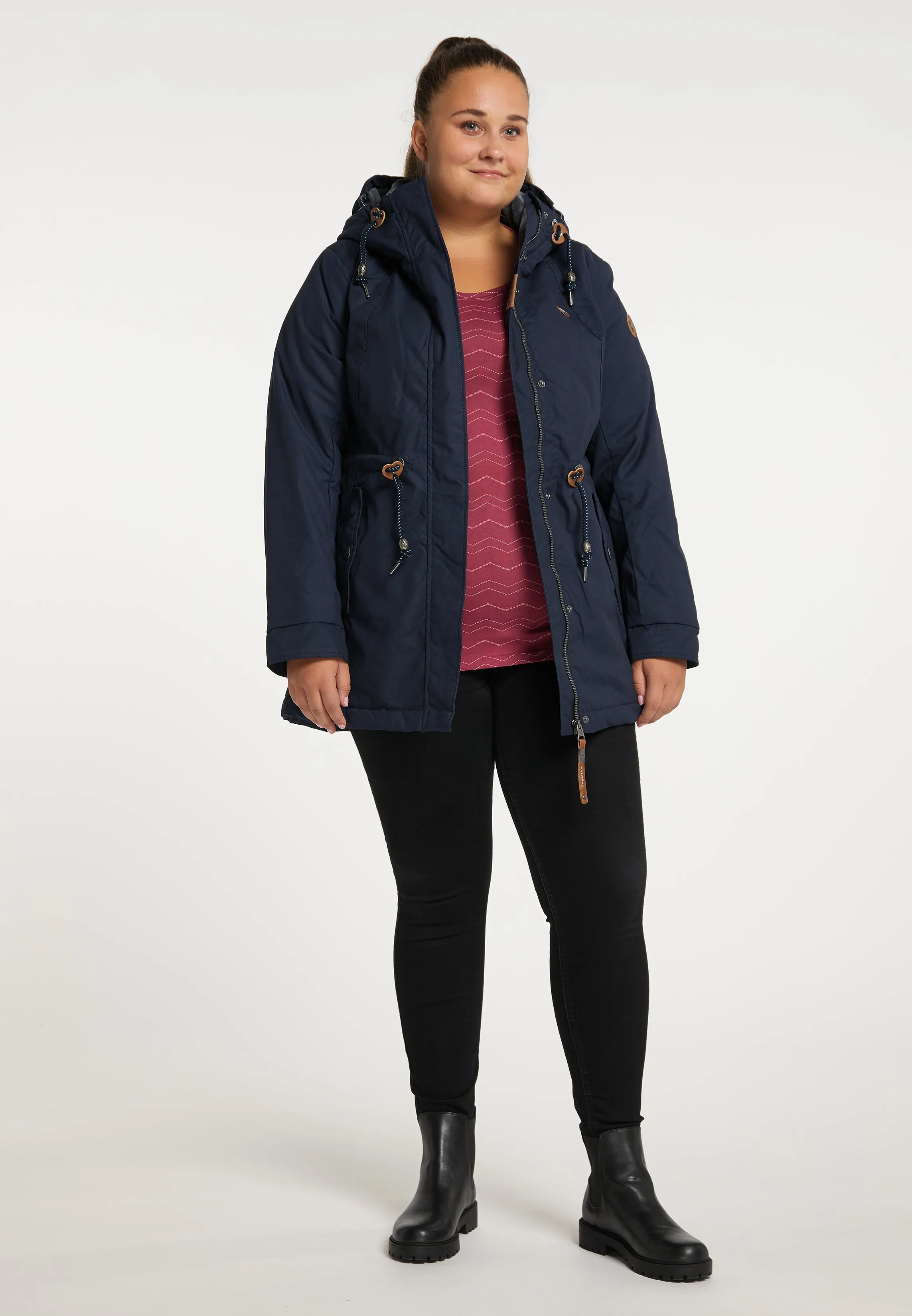Ragwear Monadis Rain Coat in Navy