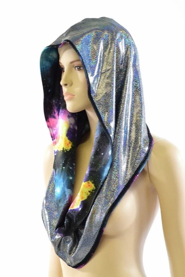 Short Festival Hood in Galaxy & Gold