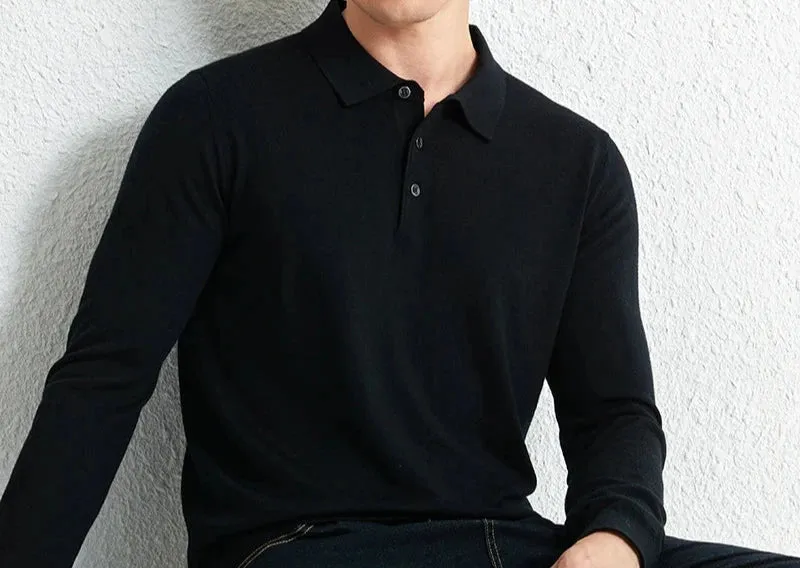 Slim fit wool autumn sweater