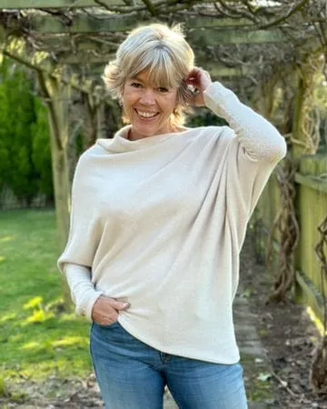 Soft Knit Asymmetric Jumper - Beige