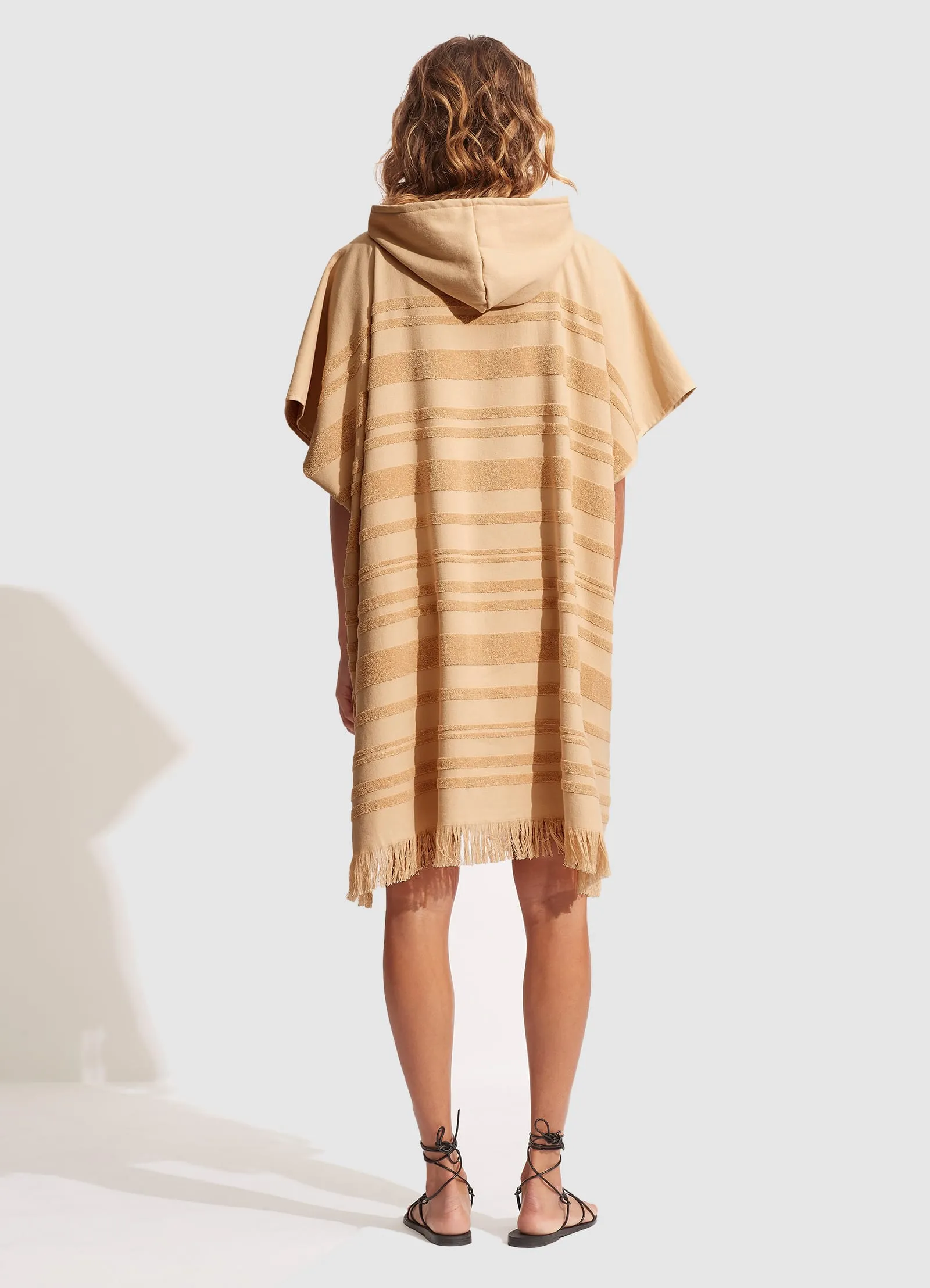 Towel Poncho - Camel
