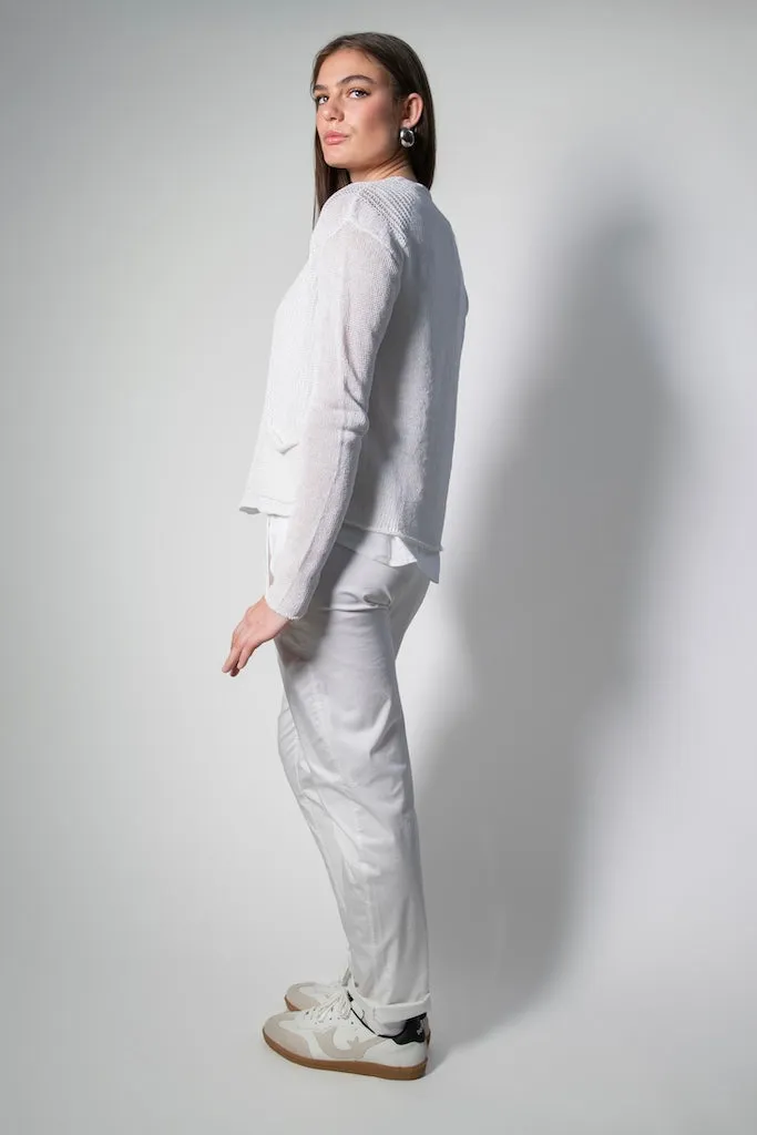 Transit Par Such Classic Slim Chino in White