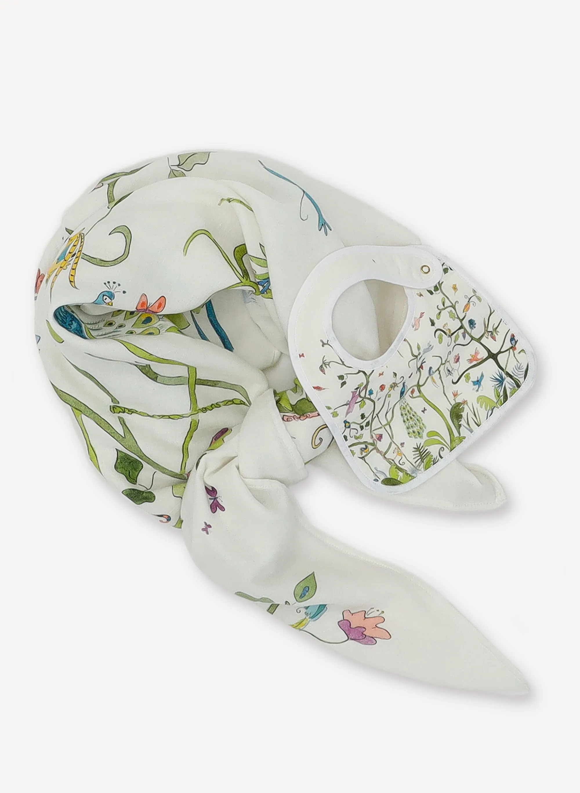 Tropical Chinoiserie Shawl Blanket
