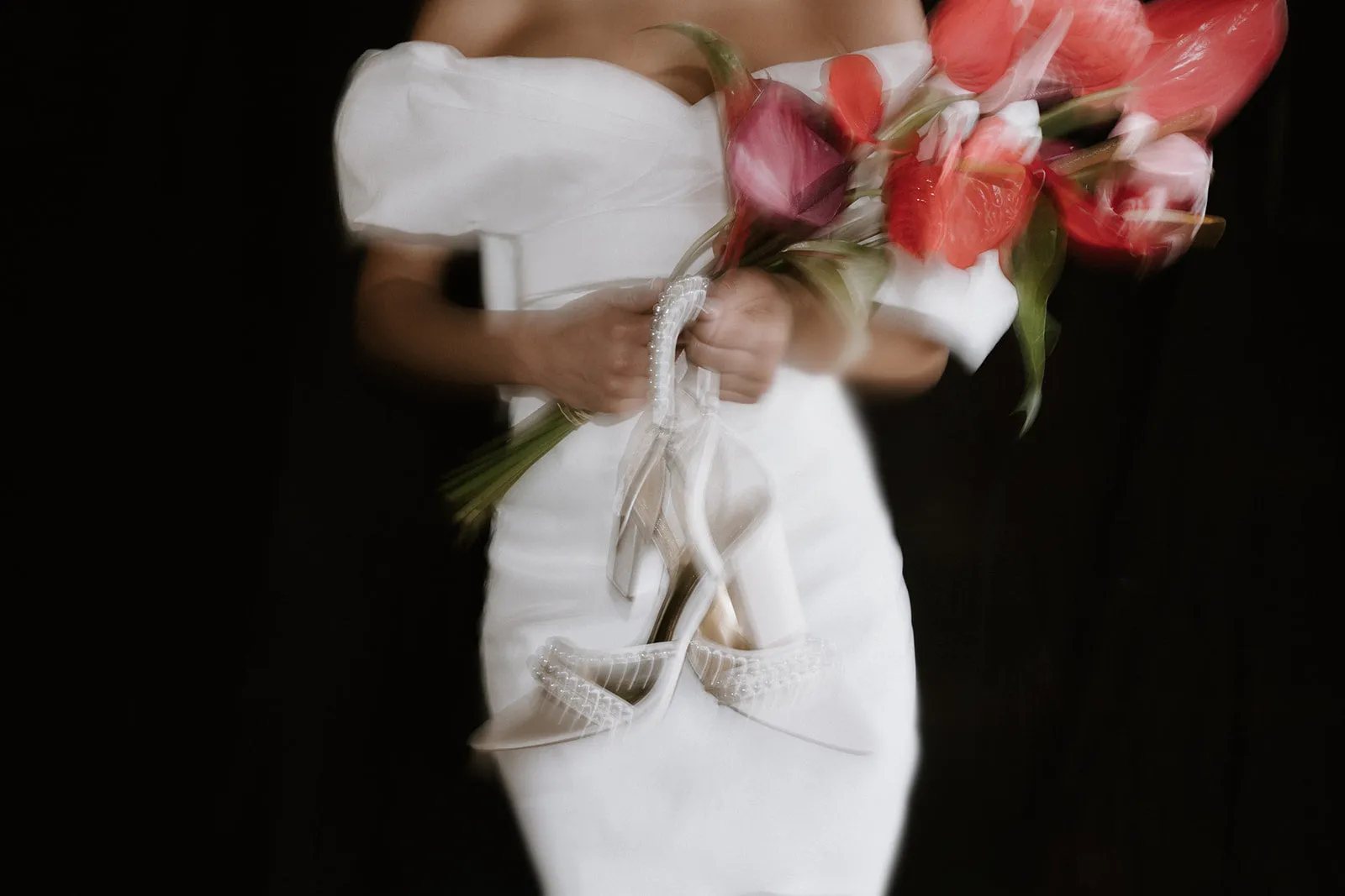 WILLOW - IVORY SATIN BRIDAL SANDALS WITH POINTED TOE AND PEARL STRAPS